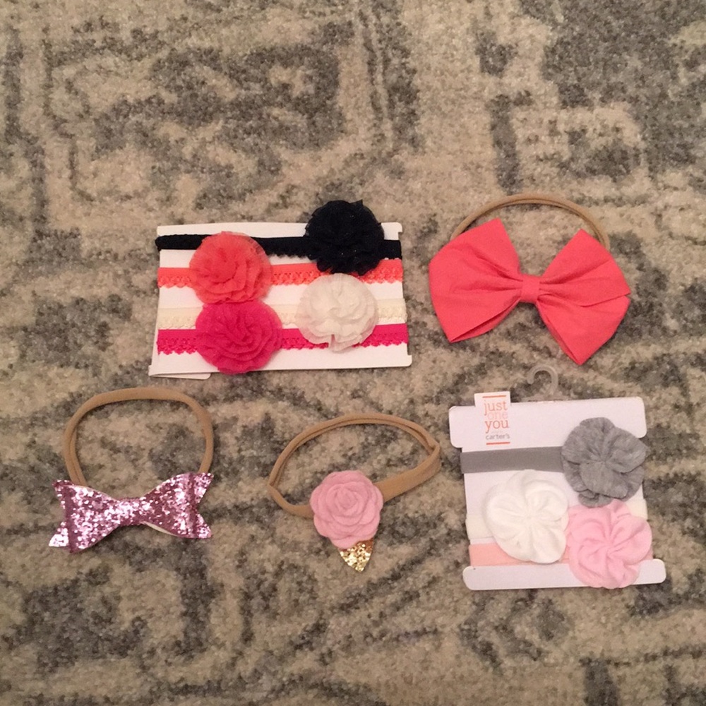 Baby Bow and floral Headbands